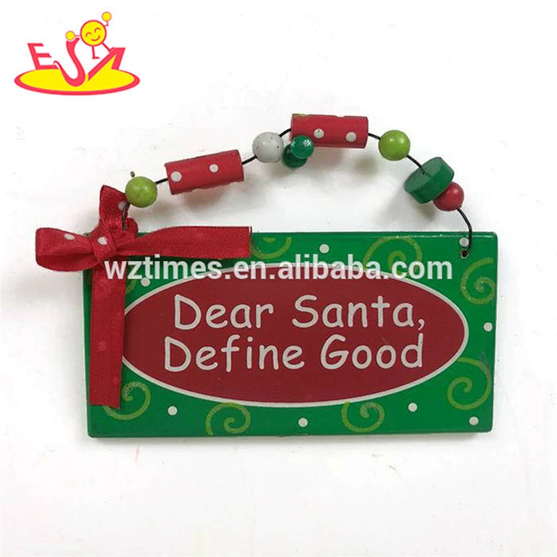 Wholesale customize wooden christmas wall decoration with best price W09D037