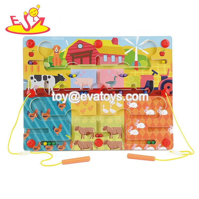 Top sale educational wooden marble maze for kids W11H044