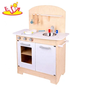 Top sale pretend play wooden small kitchen set toy for kids W10C470
