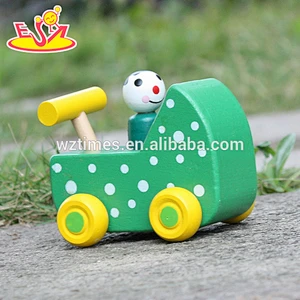 New design baby wooden toy wheels for wholesale W04A324