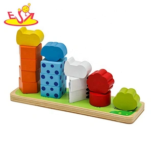 High quality educational wooden infant building blocks for wholesale W13D184B