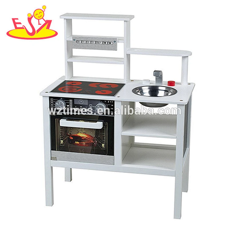 Wholesale beautiful kids wooden play kitchen toy educational baby wooden play kitchen toy W10C287