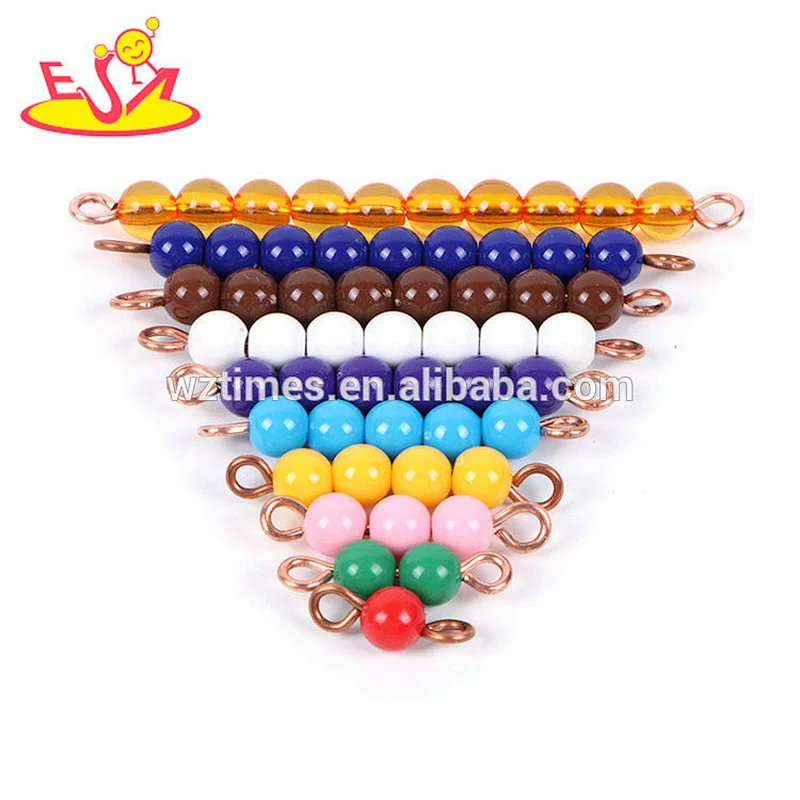 Wholesale top fashion teaching means numbers wooden bead toy for sale W12F027