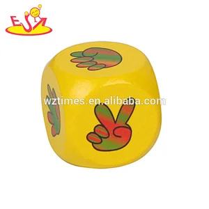 Wholesale sale high quality Wooden Finger-guessing Dice for baby W01A321