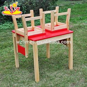 2018 New design wooden kids table and chairs cheap wooden children table and chairs best wood toddlers table and chairs W08G134