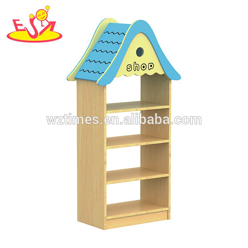 wholesale Handmade multi-function kindergarten children furniture wooden toy storage ideas W08C179