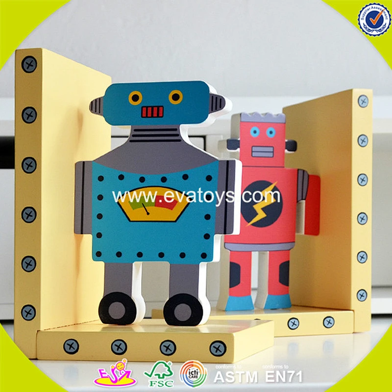 wholesale cartoon children wooden book holder creative baby wooden book holder W08D046