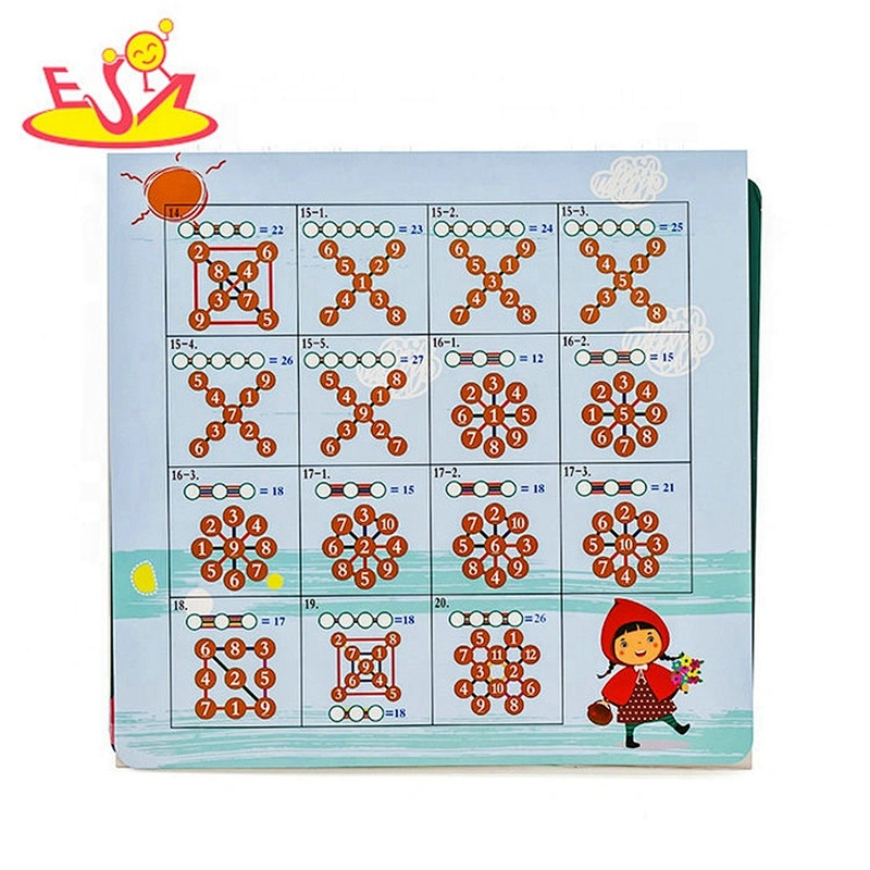 2019 Best quality educational math wooden number games for preschoolers W12E019