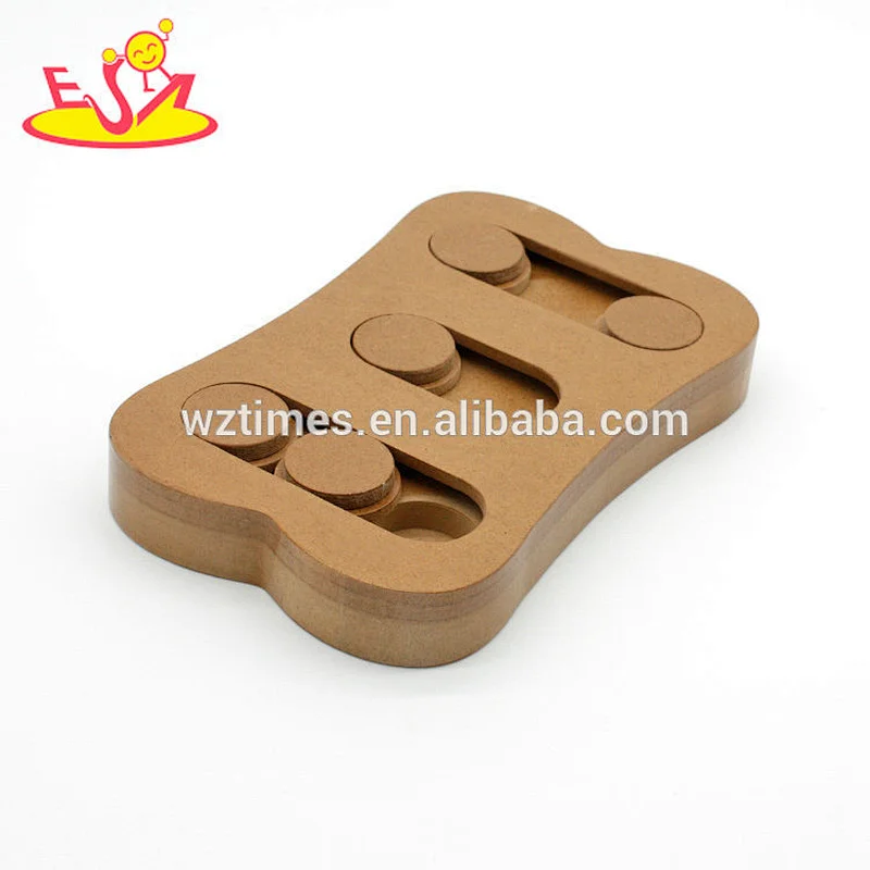Wholesale unique style wooden cat pets interactive toy for animal W06F034