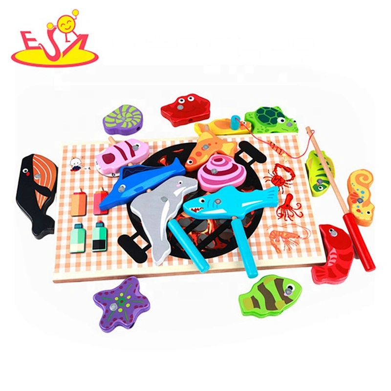 Wholesale early learning wooden magnetic toys for kids W01A195