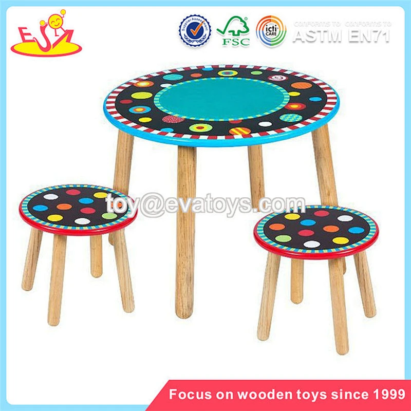Wholesale high quality wooden children desk and chairs used for home or school W08G227