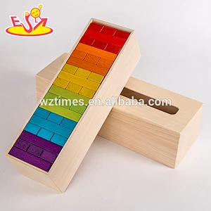 Intelligente hölzerne Babybausteine ​​des Spielzeugs spielen kreatives hölzernes Babybausteinespielzeug für Spaß W13D143