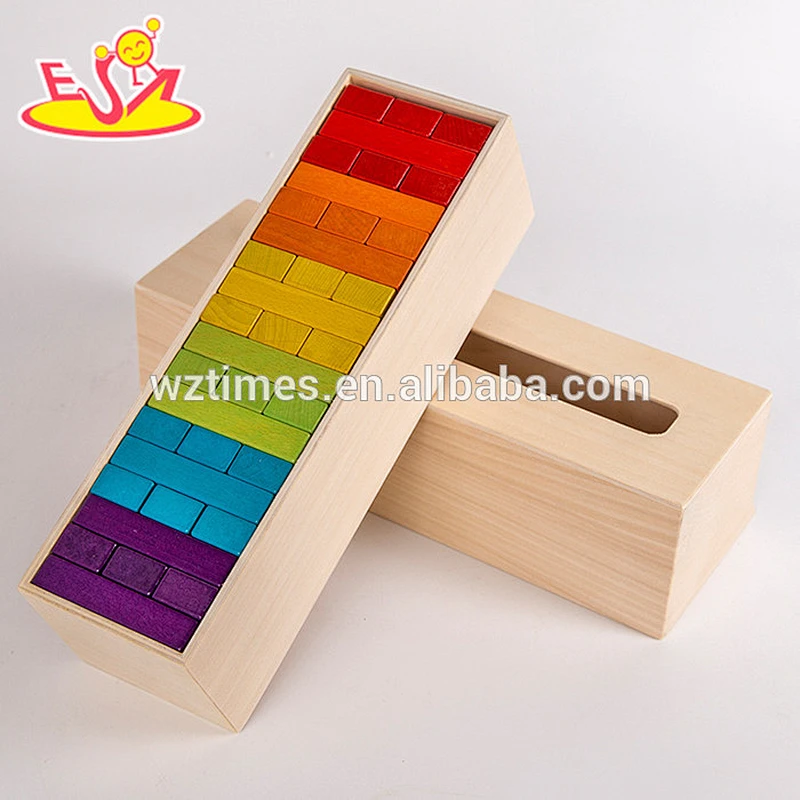 Intelligente hölzerne Babybausteine ​​des Spielzeugs spielen kreatives hölzernes Babybausteinespielzeug für Spaß W13D143