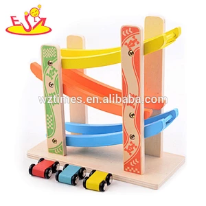 Wholesale cartoon vehicle wooden toys for children W04A338