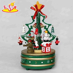 wholesale baby wooden custom music box christmas decorations kids wooden custom music box wood custom music box W07B007A