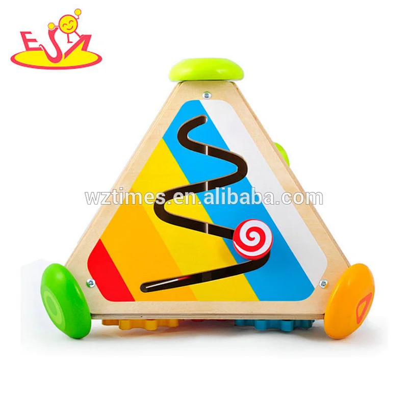 Wholesale multi-function wooden cube toy for children W12D083