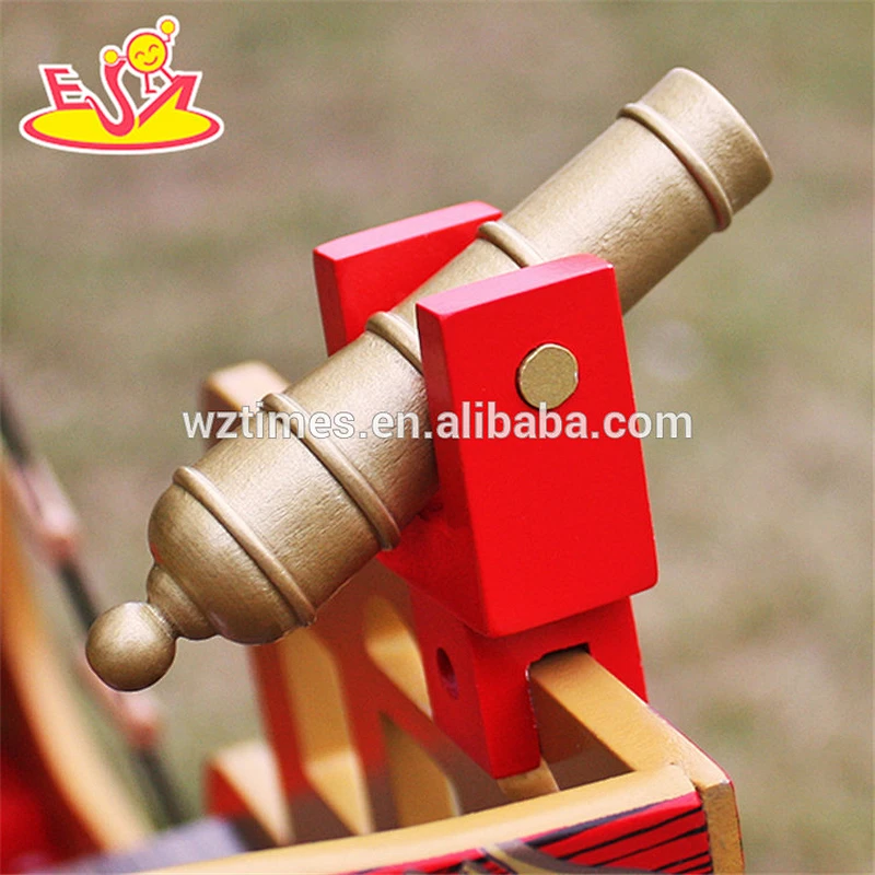 wholesale most popular boy pirate ship wooden toy for best baby W03B060-Z