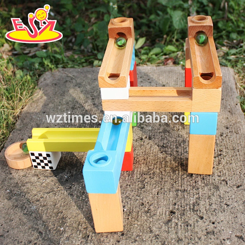2018 New design wooden building blocks toys educational wooden building blocks for kids best wood building toys for boys W13A126