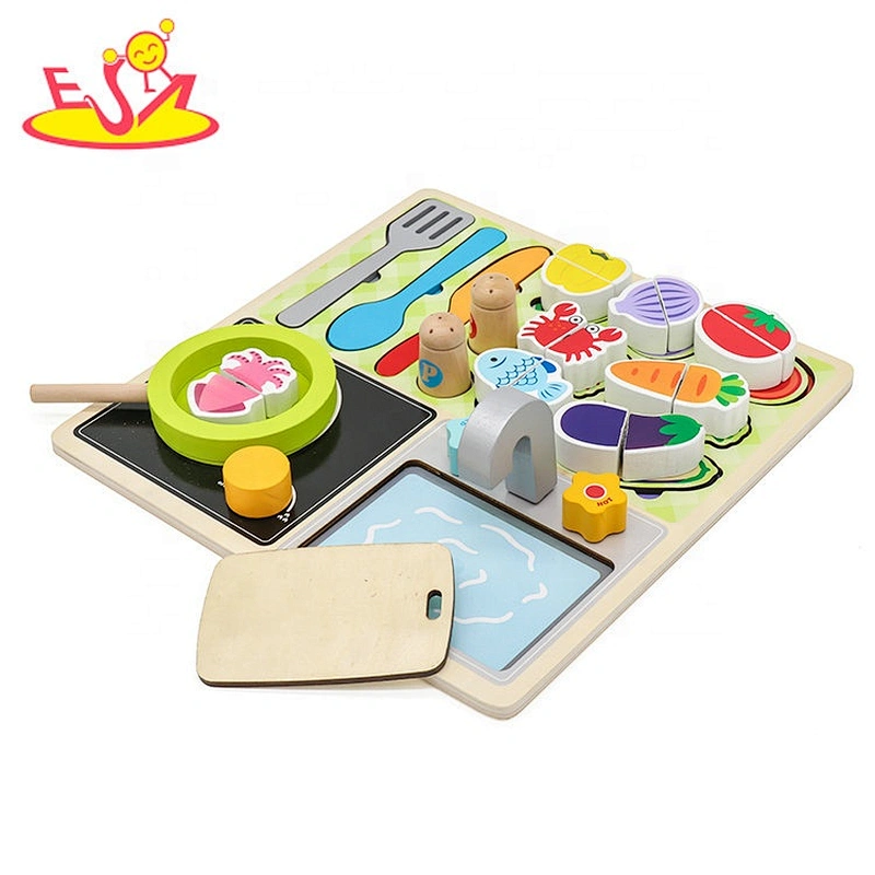 2019 New arrival small wooden play cooking games for boys W10B279