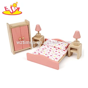 Wholesale best 1 year old birthday gifts role play wooden mini furnitures toy for kids W06B063