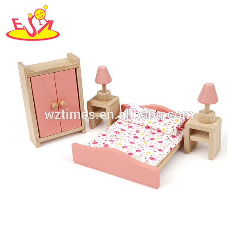 Wholesale best 1 year old birthday gifts role play wooden mini furnitures toy for kids W06B063