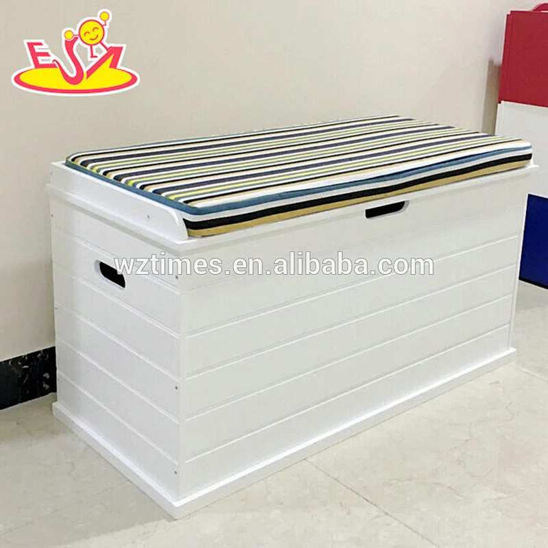 Wholesale cheap multifunctional wooden indoor storage bench used W08C248