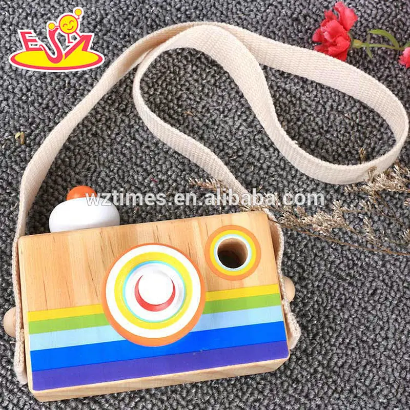 Wholesale open boy interest wooden camera toy for sale W01A299