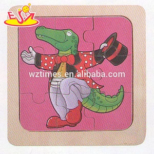 wholesale educational kids wooden mini puzzle toy with customize W14C183