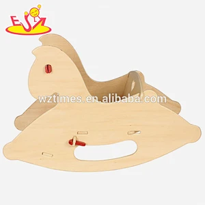 2018 wholesalers rocking horse wooden rocking horse high quality wooden rocking horse W16D082B