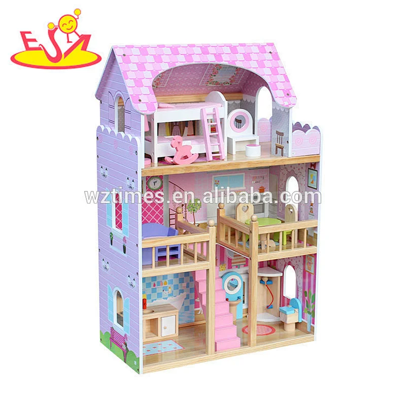 Beste Designmöbel Spielzeug aus Holz Puppenhaus spielen für Mädchen W06A163B