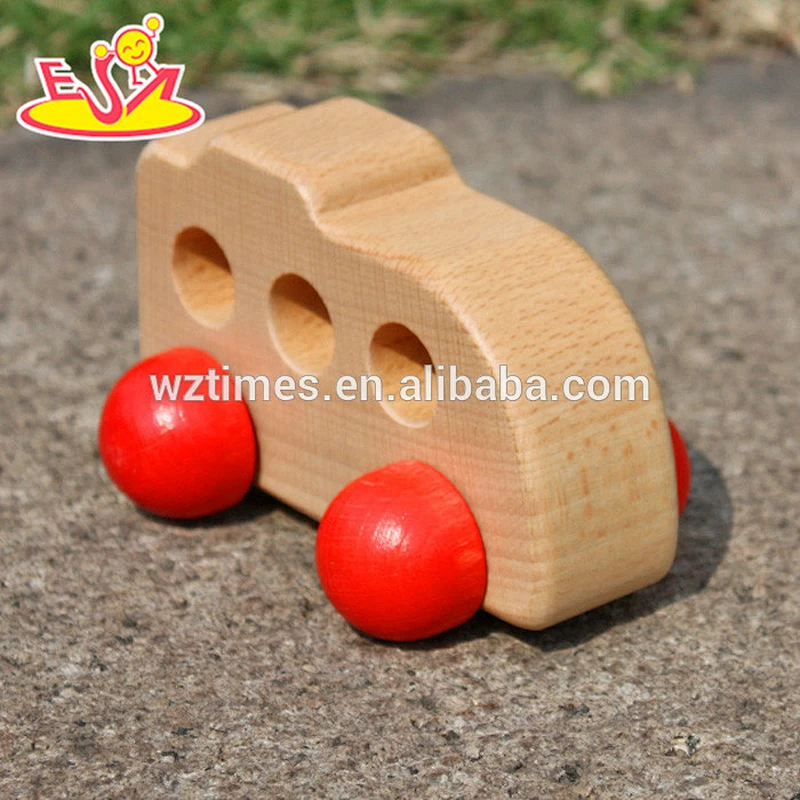Wholesale preschool mini wooden toy vehicles for kids W04A124