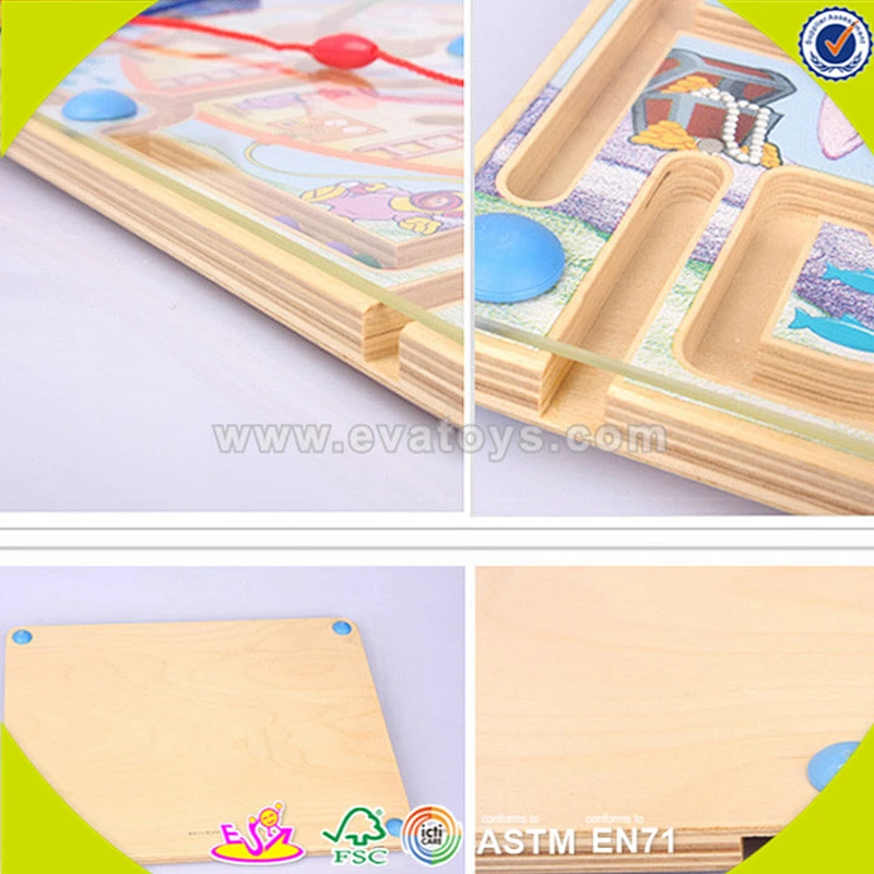 wholesale popular kids wooden toy maze top fashion children wooden toy maze W11H013