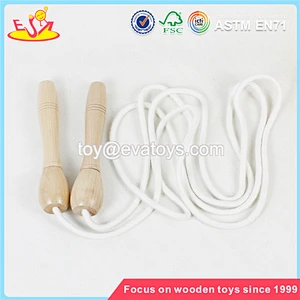 wholesale new kids toys wooden handle skipping jump rope primary color children wooden jump rope W01A292