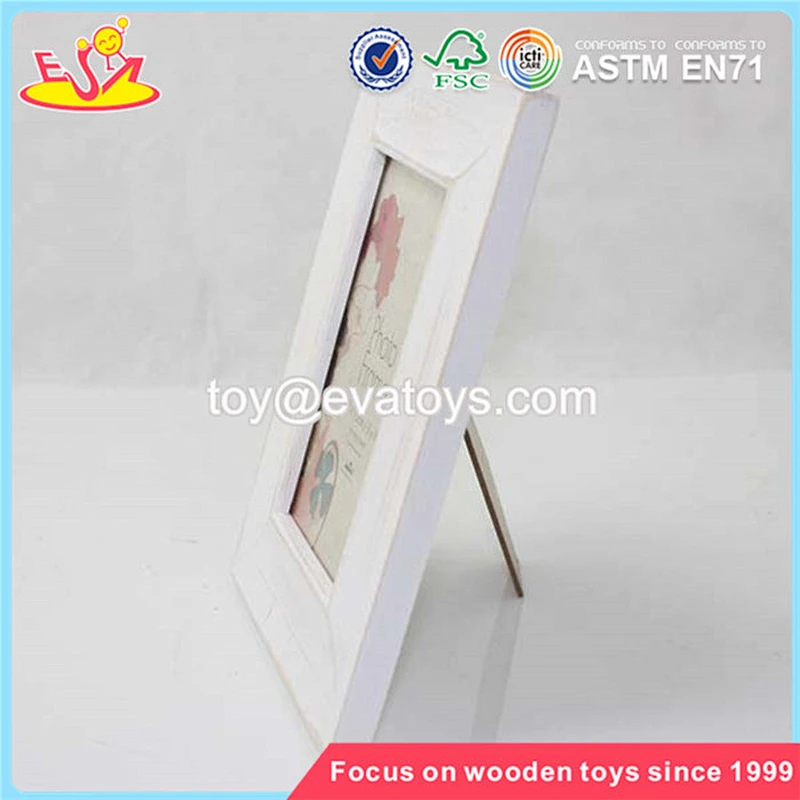 New design beautiful white home decoration wooden picture frame W09A030