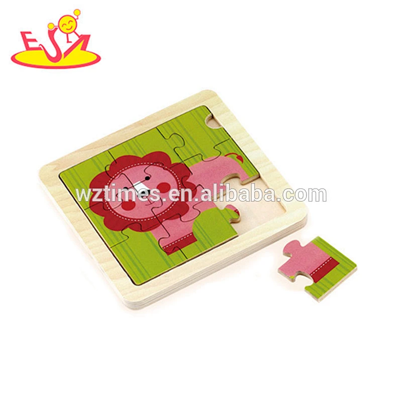 Wholesale high quality cute wooden elephant puzzle toy cheap baby wooden elephant puzzle W14C066