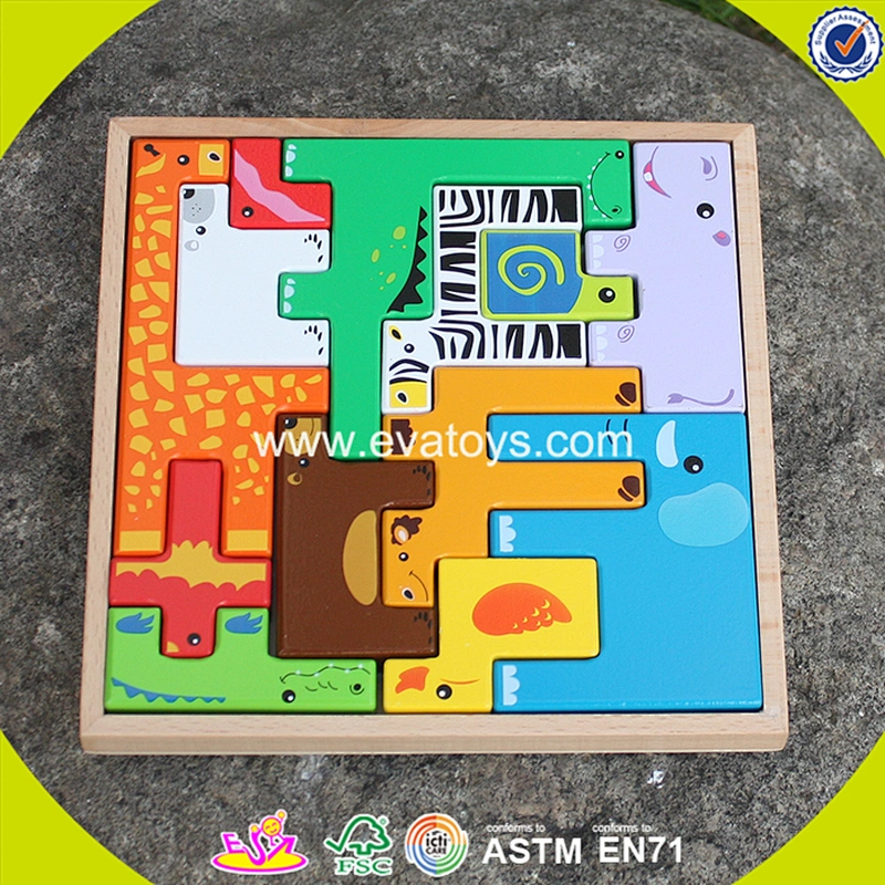 2018 New design wooden colorful puzzle game mini wooden colorful puzzle game children wooden colorful puzzle game W14A109