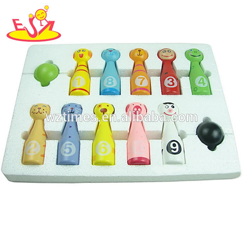 wholesale newly 13PCS wooden toys bowling new fashionable 13PCS wooden toys bowlin W01A125