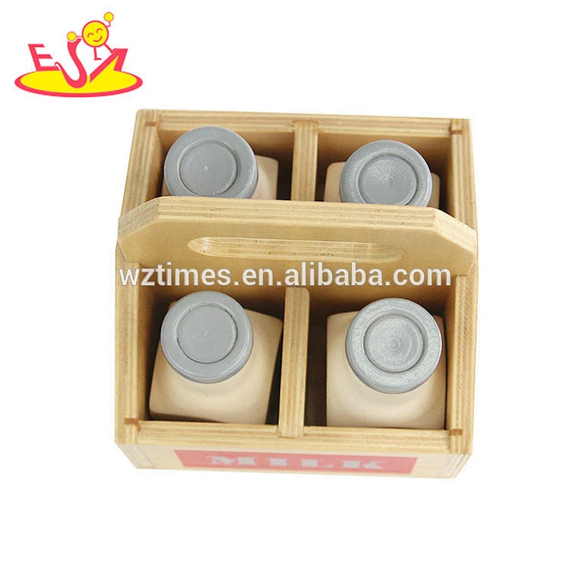 2018 neue stil süße baby holzspielzeug milchflaschen mit box W10B192