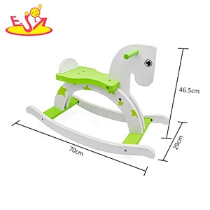 Hot sale riding toys wooden kids rocking horse for sale W16D121