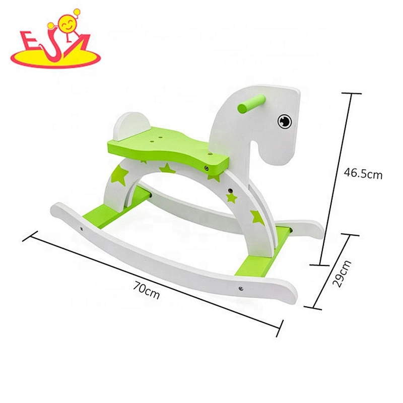 Hot sale riding toys wooden kids rocking horse for sale W16D121
