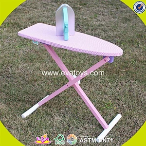 2018 New products children pretend play wooden toy ironing board W10D151