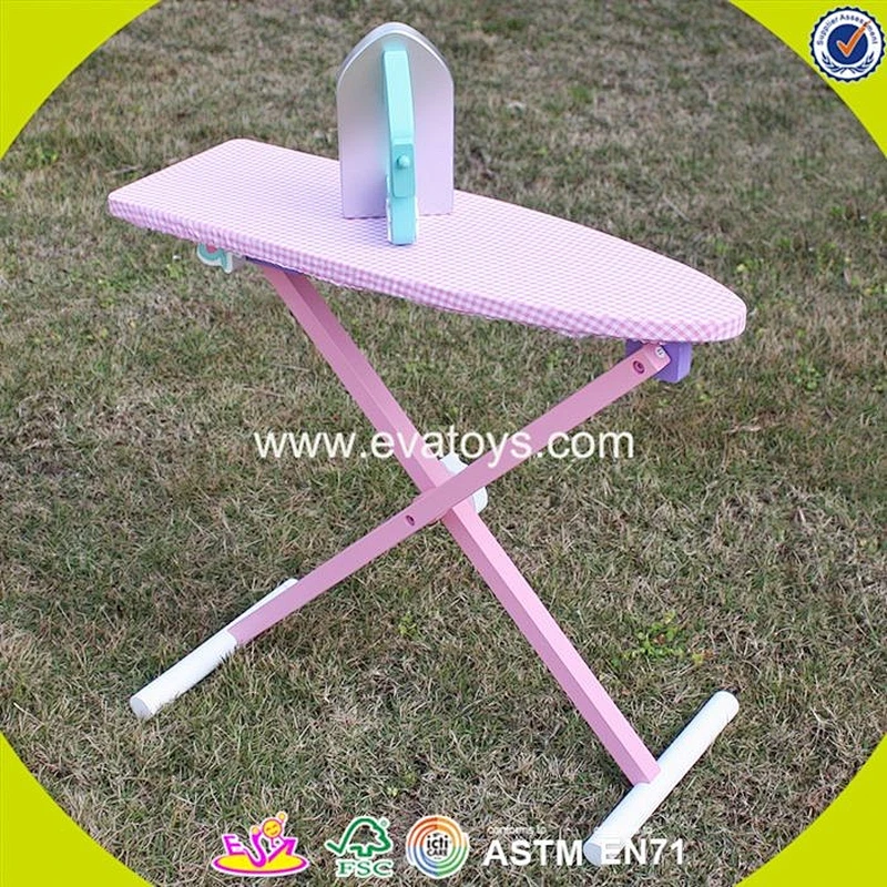 2018 New products children pretend play wooden toy ironing board W10D151