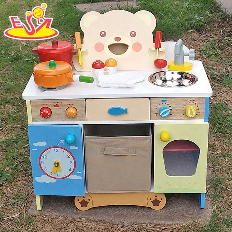 2018 wholesale wooden kids cooking set for pretend play W10C146