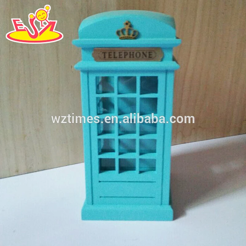 Wholesale fashionable kids wooden pink money cans customize wooden pink money cans W02A275