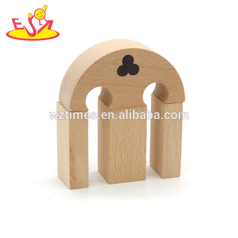 2018 Wholesale 50 pcs middle east architecture block toys funny wooden play blocks for kids W13A149