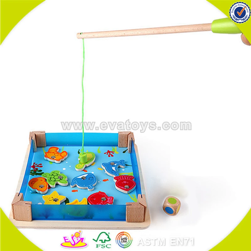 wholesale wooden magnetic toy fishing fashion wooden magnetic toy fishing best sale wooden magnetic toy fishing W01A076