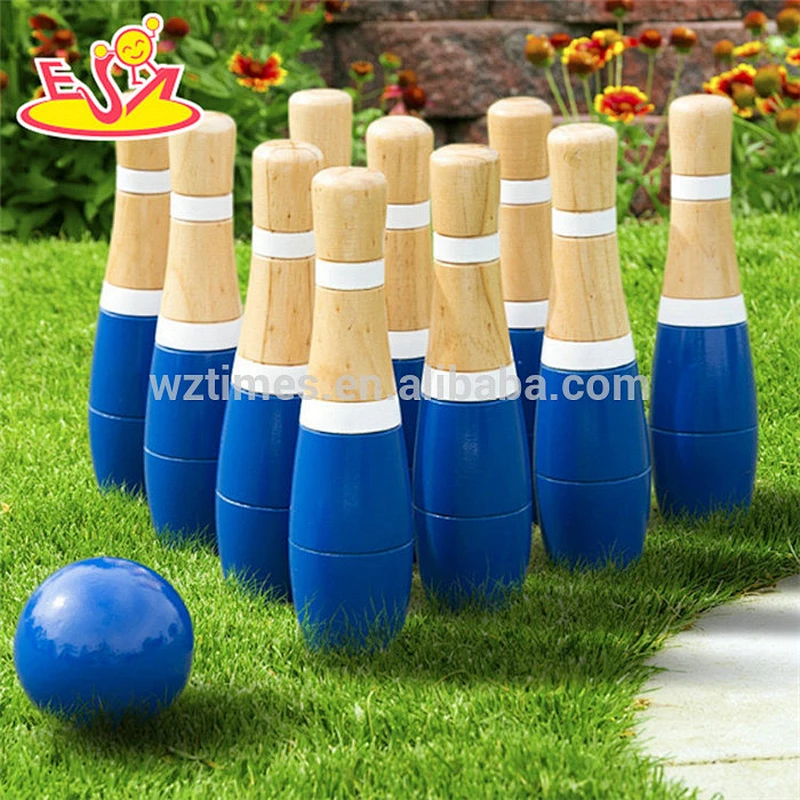 Summer games outdoor wooden lawn bowls for sale W01D009