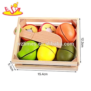 2018 Großhandel Baby Holz Obst Set Spielzeug Top Mode Kinder Holz Obst Set Spielzeug beliebten Holz Obst Set Spielzeug W10B164