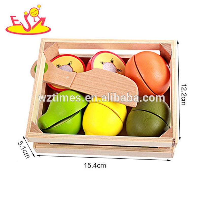 2018 Großhandel Baby Holz Obst Set Spielzeug Top Mode Kinder Holz Obst Set Spielzeug beliebten Holz Obst Set Spielzeug W10B164
