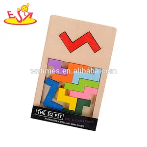 Wholesale different colorful wooden irregular blocks for sale W14A175
